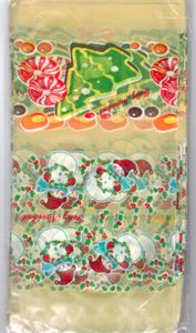 Fundas Caramelo Navideño 6 x 12